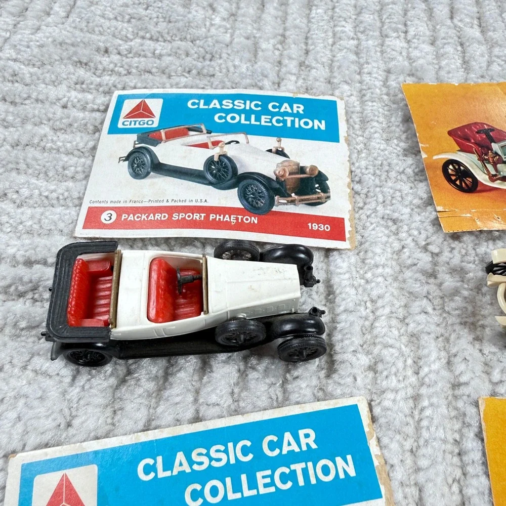 Citgo Classic Car Collection Vintage Toy Models Set of 10 with Info Cards Multi